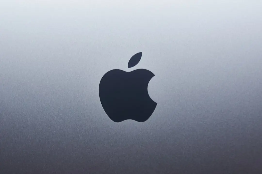Close-up of an Apple M-series chip on a logic board